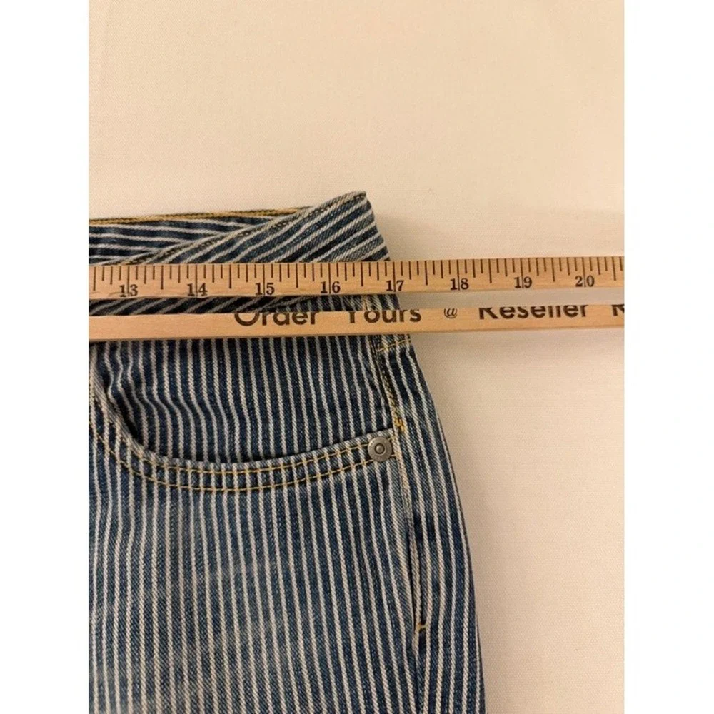 Paperdenim&cloth Southern Pacific Hickory Stripe Jeans Blue White 2-MOD-RS 32x33